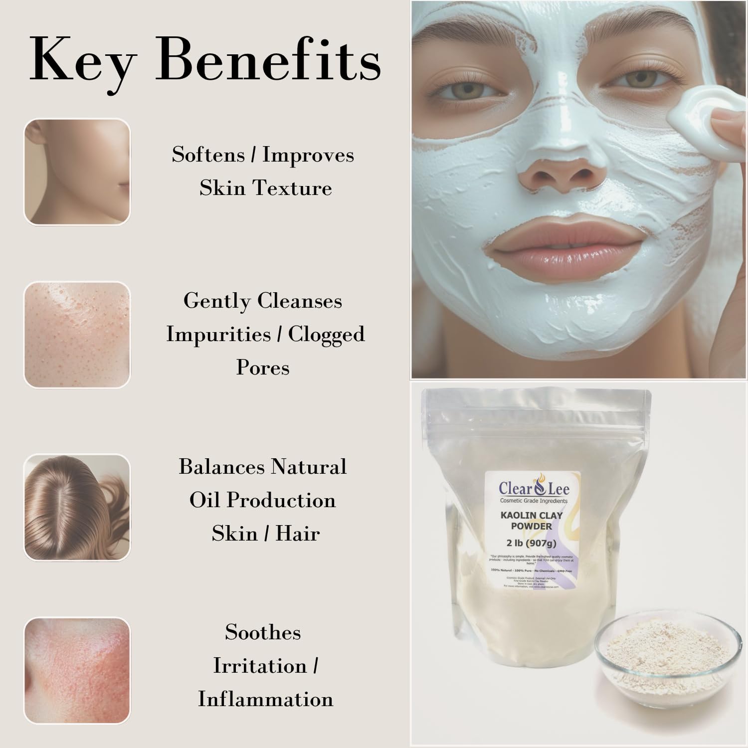 The Mudstore DIY Clay Powder Guide: Kaolin vs. Bentonite vs. Rhassoul Mix Ratios for Every Skin Type